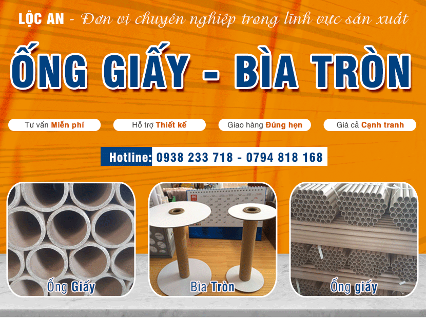 CÔNG TY TNHH SẢN XUẤT THƯƠNG MẠI ỐNG GIẤY LỘC AN